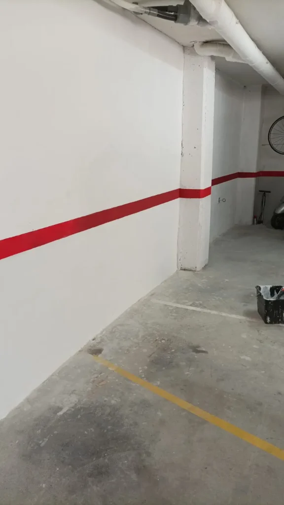 Pared reparada con dispositivo de electroósmosis y metodología de Humielectro