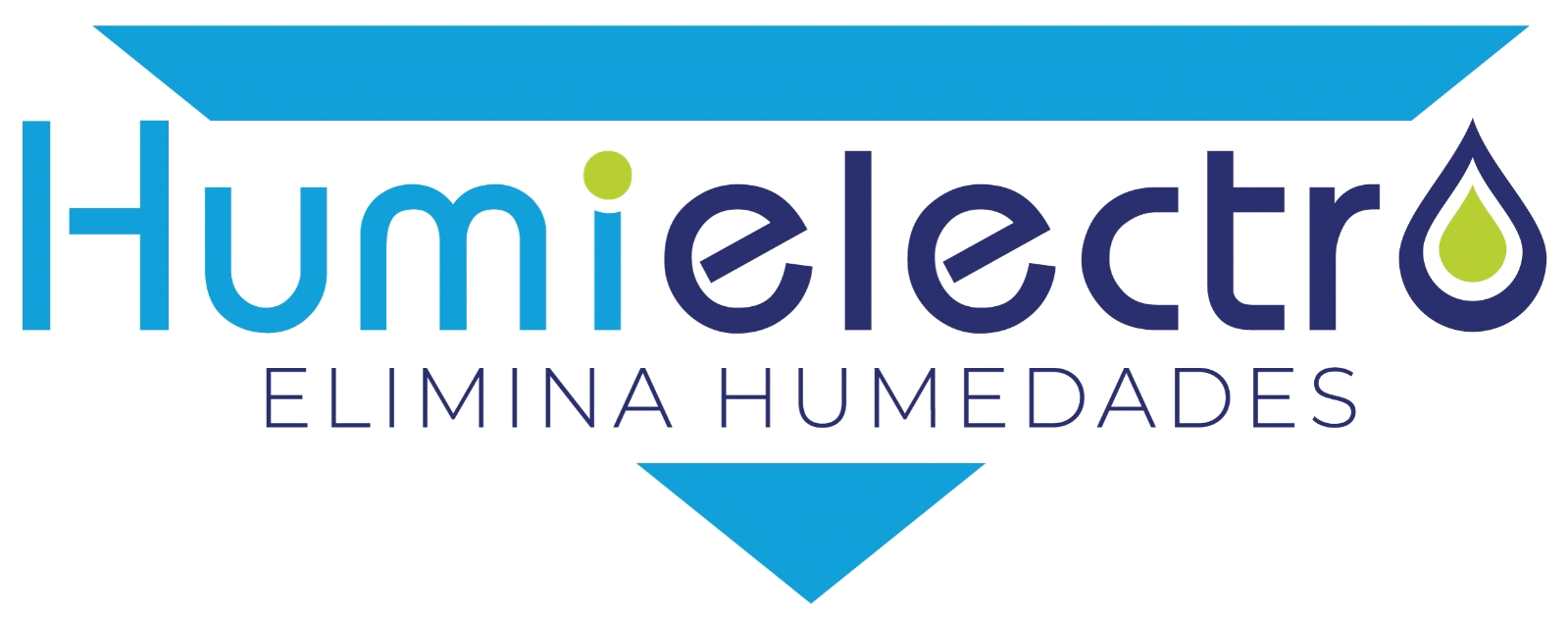 Logo de la empresa con soluciones para humedades, Humielectro con fondo transparente